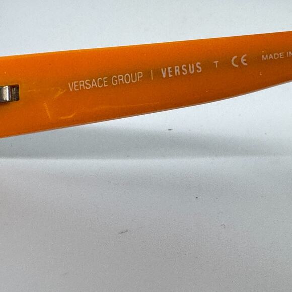 Versace MOD 8071 707 Sunglass FRAMES ONLY Black Orange full Rim H17012‎